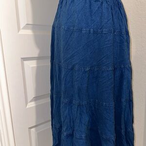 Studio West Deep Blue Maxi Skirt